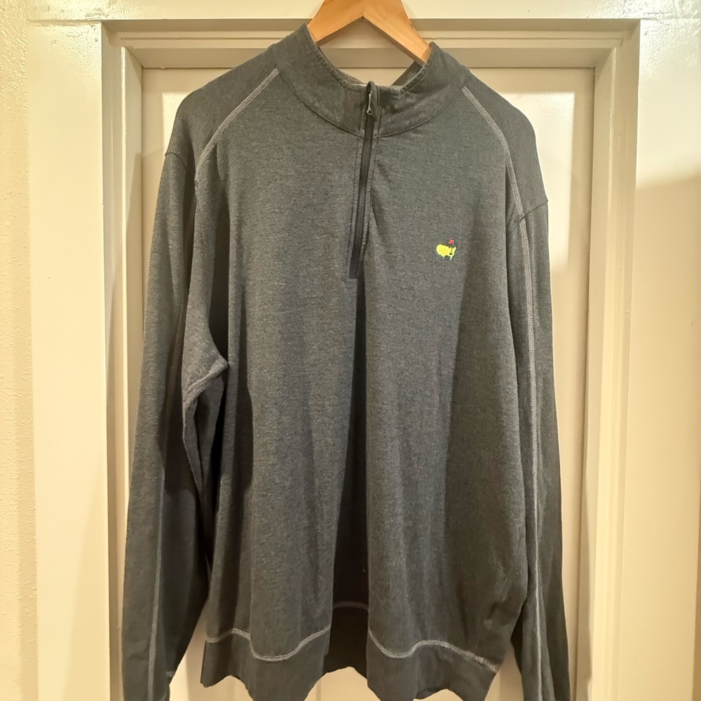 Masters Charcoal Zip-Up Men's Sweater